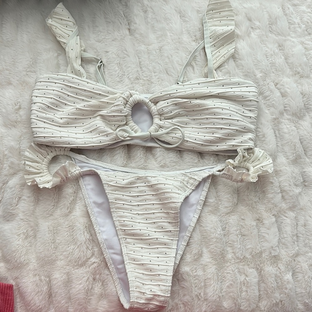 White Striped Women's Intimate Set